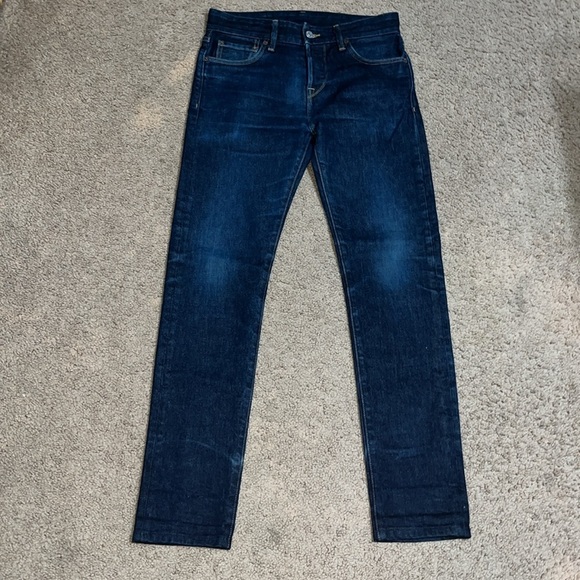 Buck Mason 12101 Maverick Slim Double Dipped 14oz. Denim Blue Jean 29 x 30 - Picture 2 of 9